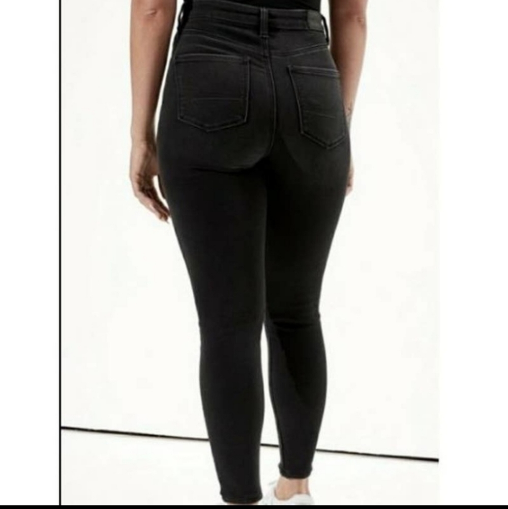 American Eagle curvy super hi rise jegging crop pants size 14 long